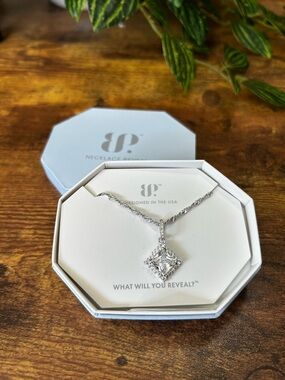 Bomb Party OG Diamond CZ & Rhodium Necklace